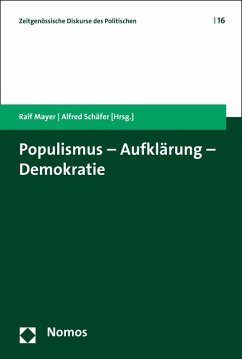 Cover Populismus - Aufklärung - Demokratie (eBook, PDF)