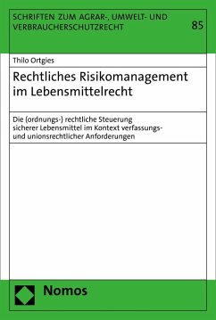 Rechtliches Risikomanagement im Lebensmittelrecht (eBook, PDF) - Ortgies, Thilo