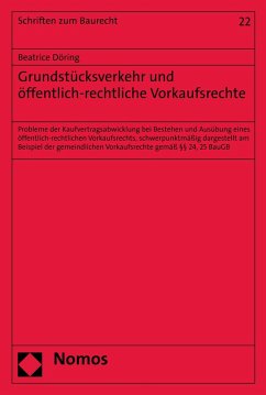 Grundstücksverkehr und öffentlich-rechtliche Vorkaufsrechte (eBook, PDF) - Döring, Beatrice