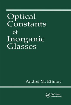 Cover Optical Constants of Inorganic Glasses (eBook, PDF)