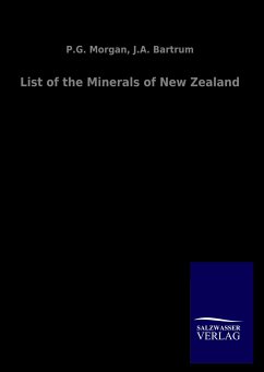 List of the Minerals of New Zealand - Morgan, P. G.; Bartrum, J.A.