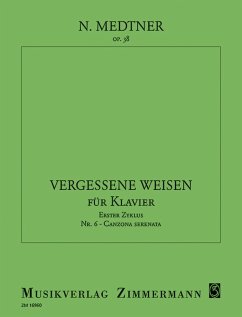 Cover Canzona serenata op.38,6 für Klavier Vergessene Weisen Nr.6