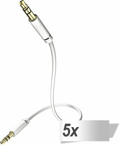 5x in-akustik Star Audio Kabel 3,5 mm Klinke 0,5 m