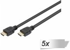 5x Digitus HDMI Ultra High Speed Typ A Anschlusskabel 3 m