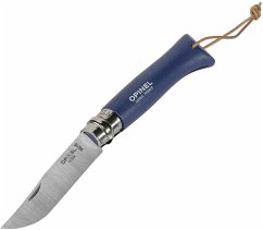 Opinel Taschenmesser No. 08 inkl. Kunstlederetui, blau