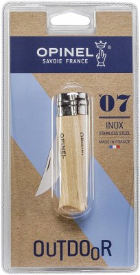 Opinel Taschenmesser No. 07 Edelstahlklinge mit Holzgriff