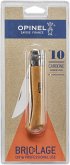 Opinel Taschenmesser No. 10 Carbonklinge mit Holzgriff