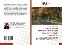 Proposition de formulation et mise en oeuvre des enduits superficiels - Abakar Hassaballah, Oumar