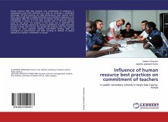 Influence of human resource best practices on commitment of teachers