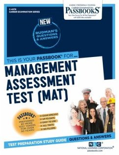 Management Assessment Test (Mat) (C-4074): Passbooks Study Guide Volume 4074 - National Learning Corporation