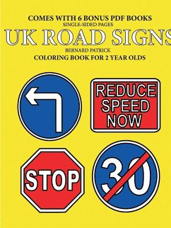 Cover Coloring Books for 2 Year Olds (UK Road Signs)