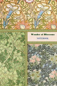 Wonder of Blossoms NOTEBOOK [ruled Notebook/Journal/Diary to write in, 60 sheets, Medium Size (A5) 6x9 inches] - Viola, Iris A.