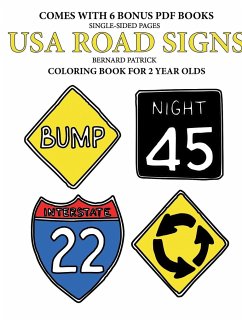 Coloring Books for 2 Year Olds (USA Road Signs) - Patrick, Bernard