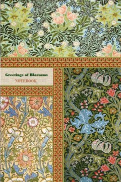 Greetings of Blossoms NOTEBOOK [ruled Notebook/Journal/Diary to write in, 60 sheets, Medium Size (A5) 6x9 inches] - Viola, Iris A.