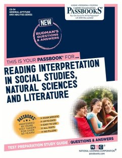 Reading Interpretation in Social Studies, Natural Sciences and Literature (Cs-34): Passbooks Study Guide Volume 34 - National Learning Corporation