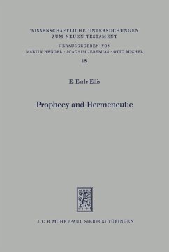 Prophecy and Hermeneutic in Early Christianity (eBook, PDF) - Ellis, E. Earle