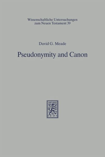 Pseudonymity and Canon (eBook, PDF) Pseudonymity and Canon (eBook, PDF)