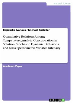 Quantitative Relations Among Temperature, Analyte Concentration in Solution, Stochastic Dynamic Diffusions and Mass Spectometric Variable Intensity (eBook, PDF) - Ivanova, Bojidarka; Spiteller, Michael