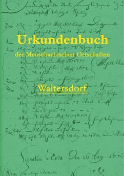 Cover Urkundenbuch der Meusebachischen Ortschaften - Waltersdorf (eBook, PDF)
