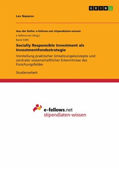 Socially Responsible Investment als Investmentfondsstrategie