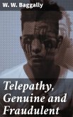 Telepathy, Genuine and Fraudulent (eBook, ePUB)