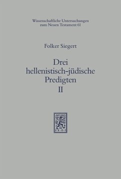 Cover Drei hellenistisch-jüdische Predigten II (eBook, PDF)