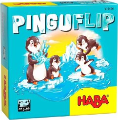 HABA 305496 - Pinguflip, Laufspiel, Koordination, Würfelspiel