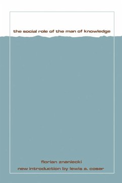 Cover The Social Role of the Man of Knowledge (eBook, ePUB)