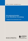 Korruptionsprävention in der öffentlichen Verwaltung (eBook, PDF)