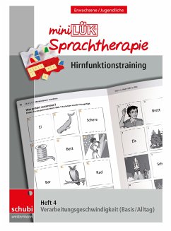 miniLÜK-Sprachtherapie - Hirnfunktionstraining. Heft 4 - Steiner, Jürgen;Zöllner, Christin