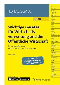 Wichtige Gesetze für Wirtschaftsverwaltung und die Öffentliche Wirtschaft