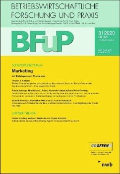Cover Marketing / Betriebswirtschaftliche Forschung und Praxis (BFuP) 3/2020