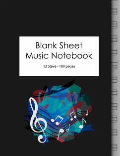 Blank Sheet Music Notebook - Nation, Guitar