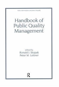 Handbook of Public Quality Management (eBook, PDF) - Stupak, Ronald J.; Leitner, Peter M.