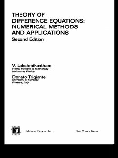 Theory Of Difference Equations Numerical Methods And Applications (eBook, ePUB) - Lakshmikantham, V.; Trigiante, V.