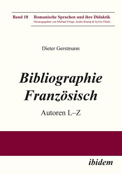 Bibliographie Französisch (eBook, ePUB) - Gerstmann, Dieter