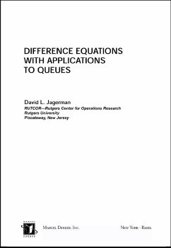 Difference Equations with Applications to Queues (eBook, ePUB) - Jagerman, David L.