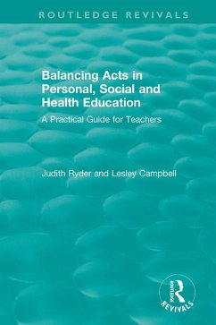 Cover Balancing Acts in Personal, Social and Health Education (eBook, ePUB)