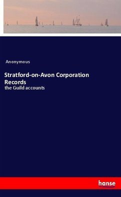 Cover Stratford-on-Avon Corporation Records