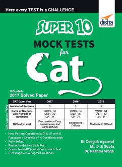 Super 10 Mock Tests for CAT - Er. Agarwal, Deepak; Gupta, D P; Singh, Rashmi