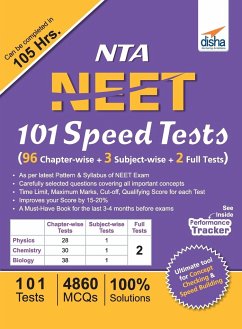 NTA NEET 101 Speed Tests (96 Chapter-wise + 3 Subject-wise + 2 Full) - Disha Experts
