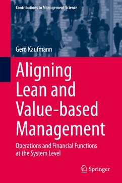 Aligning Lean and Value-based Management (eBook, PDF) - Kaufmann, Gerd