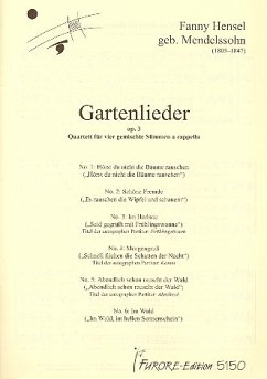 Gartenlieder op.3 für gem Chor a cappella Singpartitur