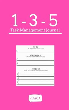 135 Task Management Journal - Pink Cover - Iliaca