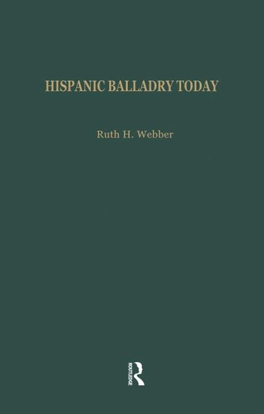 Hispanic Balladry Today (eBook, ePUB)
