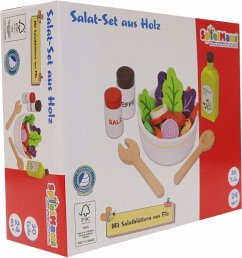 Spielmaus Küche Salat-Set aus Holz, 30 Teile