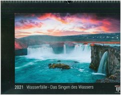 Wasserfälle - Das Singen des Wassers 2021 - Black Edition - Timokrates Kalender, Wandkalender, Bildkalender - DIN A3 (42 x 30 cm)