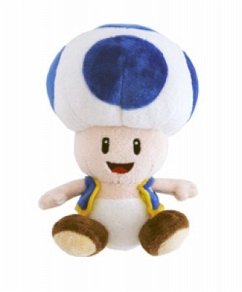 Nintendo Toad, Plüschfigur, blau, 20 cm