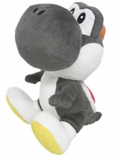 Nintendo Yoshi, Plüschfigur, schwarz, 21 cm