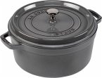 Staub La Cocotte 26cm rund Graphit-grau, Gusseisen